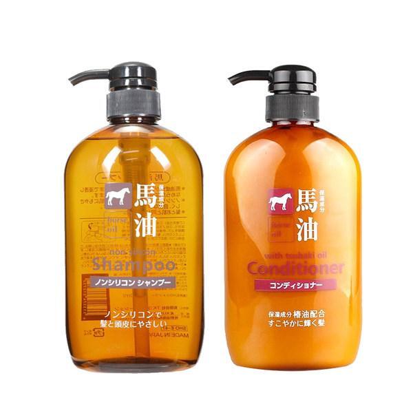 Kumano-Horse Shampoo 600ml & Conditioner 600ml Set