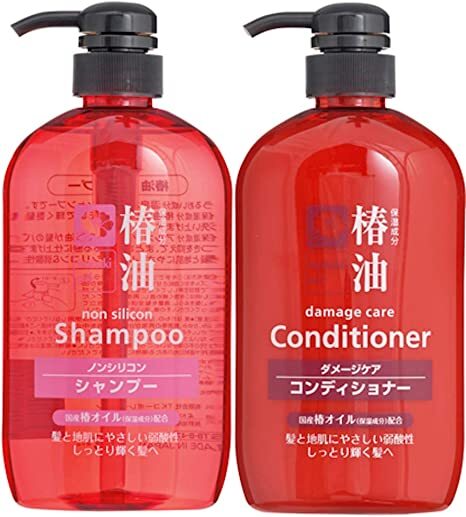 Kumano Camellia Oil Shampoo & Conditioner 600ml + 600ml