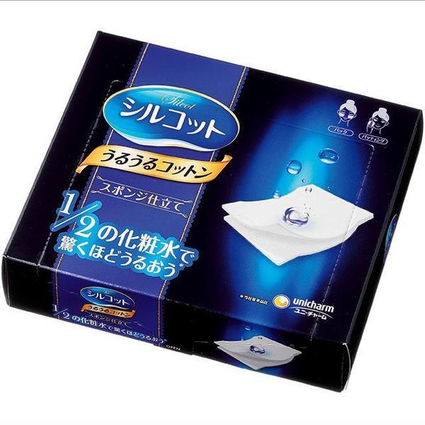 UNICHARM SILCOT sponge touch moisturising cotton 40 sheets