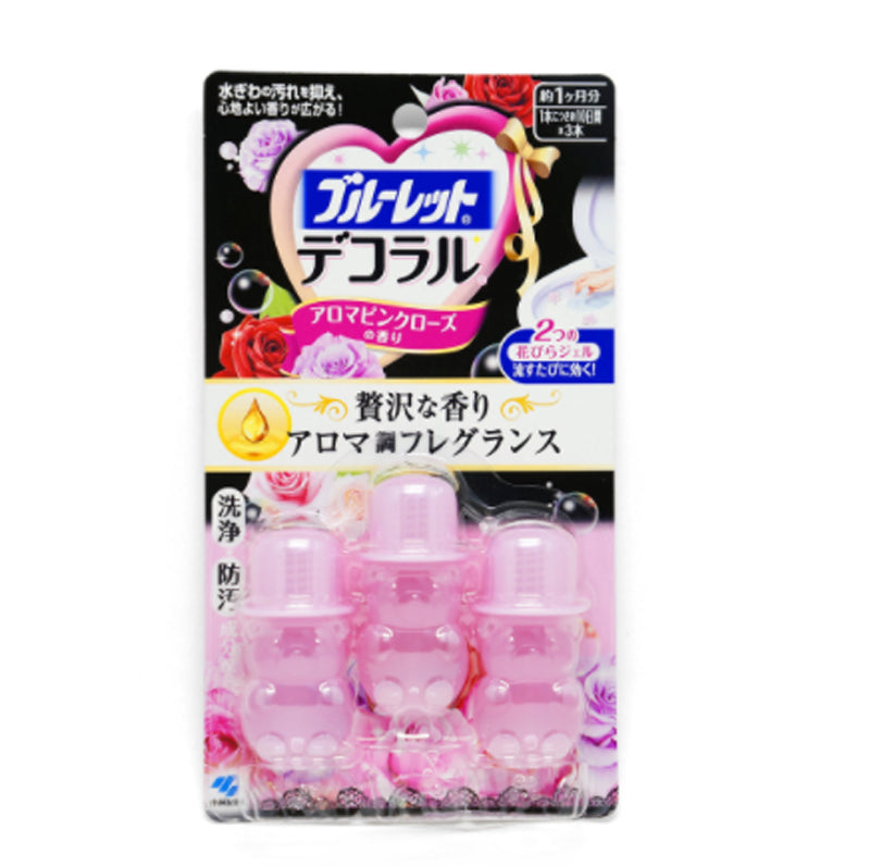 Kobayashi Bluelet Premium Toilet Bowl Scent and dirt Petal gel Refresher - 3pcs