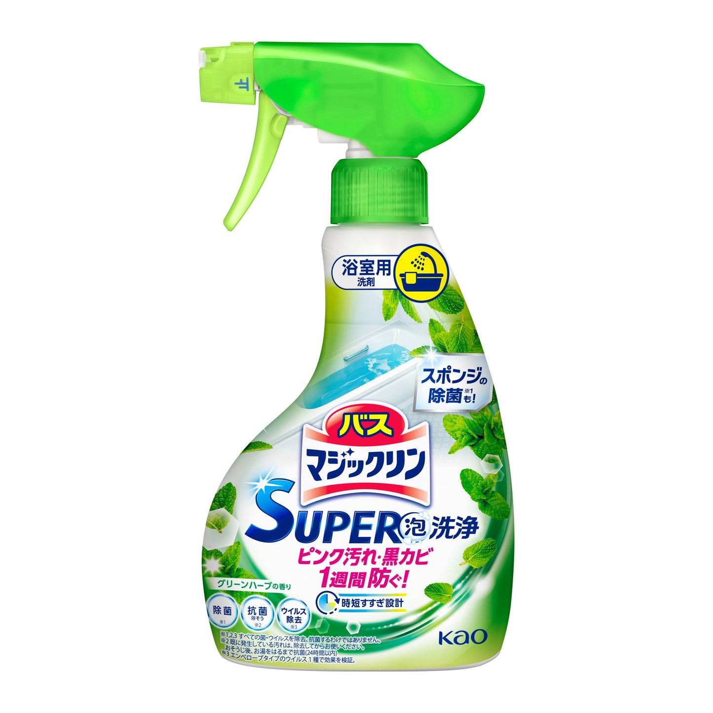 Kao Magiclean bathroom Foaming Spray SUPER CLEAN 380ml - Rose scent