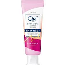 SUNSTAR Ora 2 Whitening Stain Clear Toothpaste 130g Peach