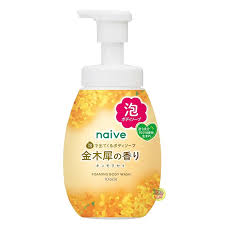 Kracie Naive Foaming Body Wash 600ml Osmanthus Scent