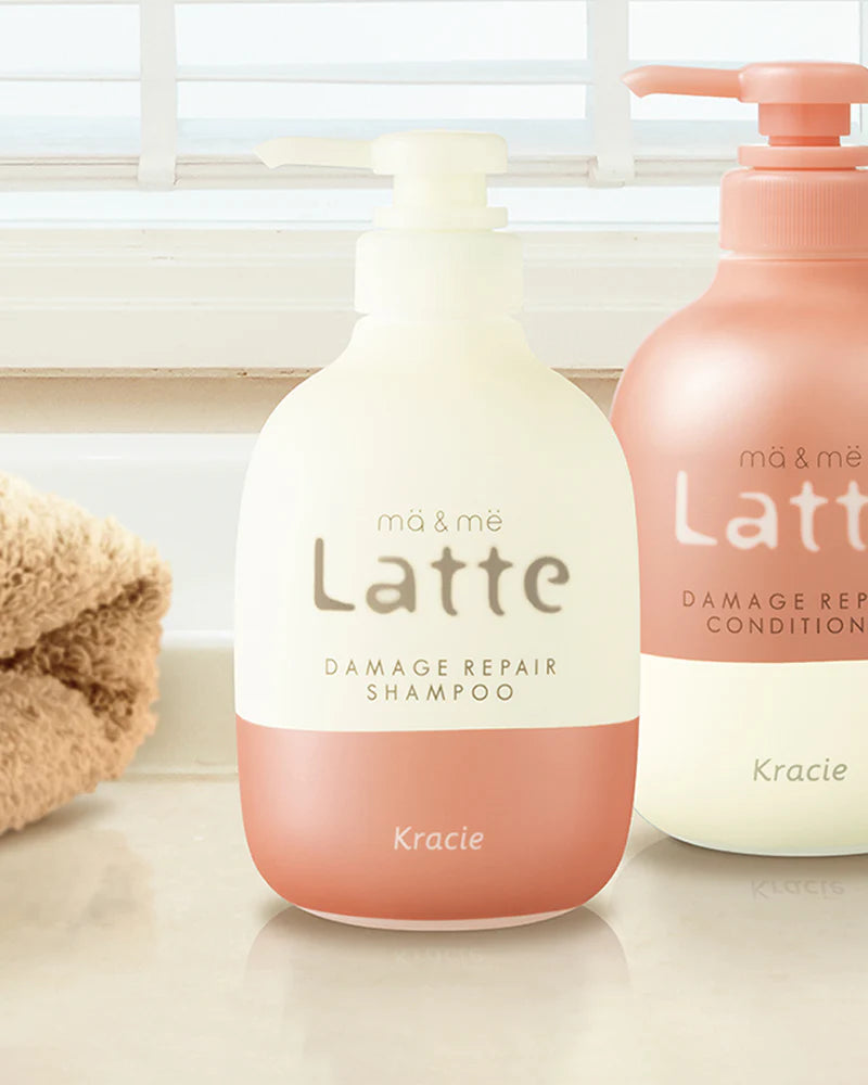 Kracie Latte Ma & Me Children's Moist Shampoo and Conditioner set 408ml + 480ml