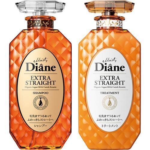 Diane Extra Smooth and Straight Shampoo & Conditioner Set 450ml + 450ml Floral & Berry
