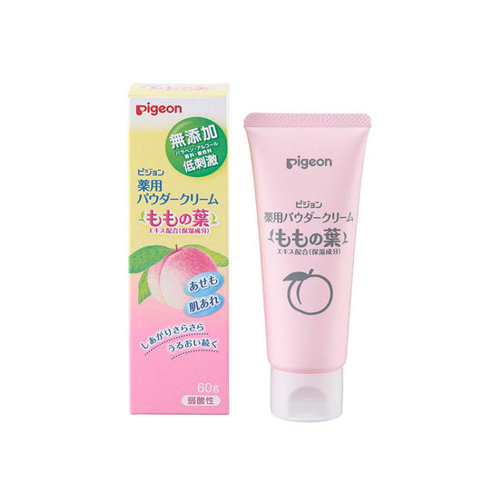 Pigeon Medicated Powder Cream Peach Leaf Extract 60g Baby Skin care