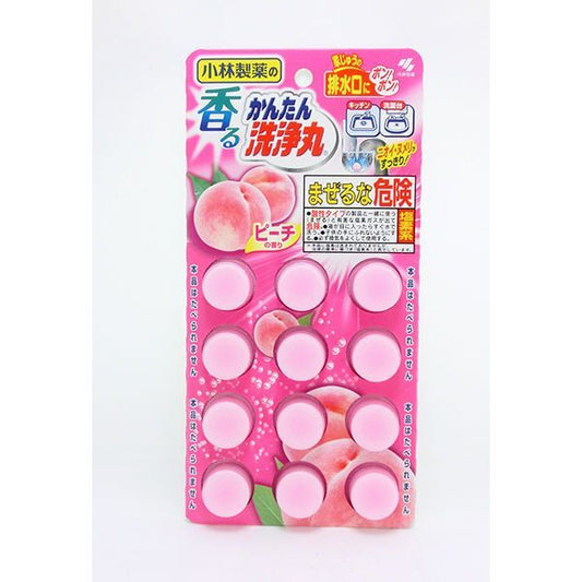 KOBAYASHI Drain Cleaning Tablet 12 tablets [Scent: Peach]