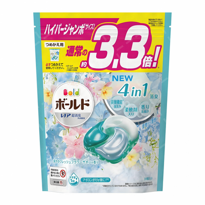 P&G Bold 4D Laundry Detergent 4-in-1 Gel Capsules Premium Blossom 33 PCS