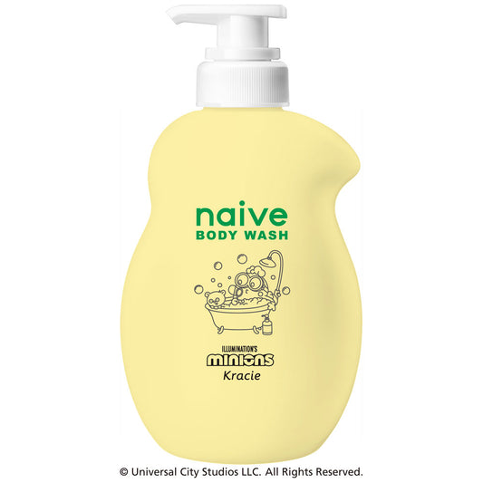 Kracie Naive Peach Leaf Body Wash 530ml Minions