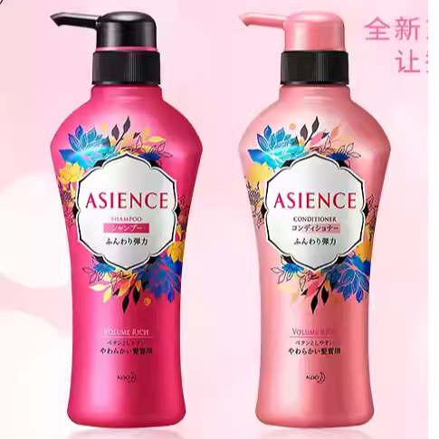 KAO Japan Asience Shampoo & Conditioner Set 450ml x2 Volumn/Moisture Rich  [Type : Volume Rich ]
