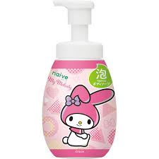 Kracie Naive Peach Leaf Foaming Body Wash 600ml Sanrio My Melody