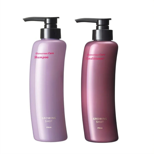 POLA Glamorous Care Growing Shot Shampoo & Conditioner set 370ml + 370ml