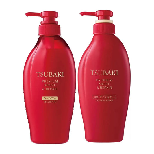 Shiseido Tsubaki Premium Moist SHAMPOO 490ML+ CONDITIONER 490ML