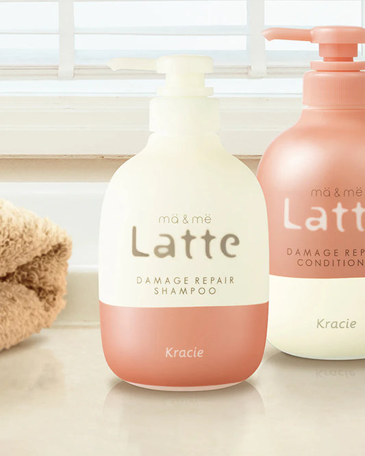 Kracie Latte Ma & Me Children's Moist Shampoo and Conditioner set 408ml + 480ml